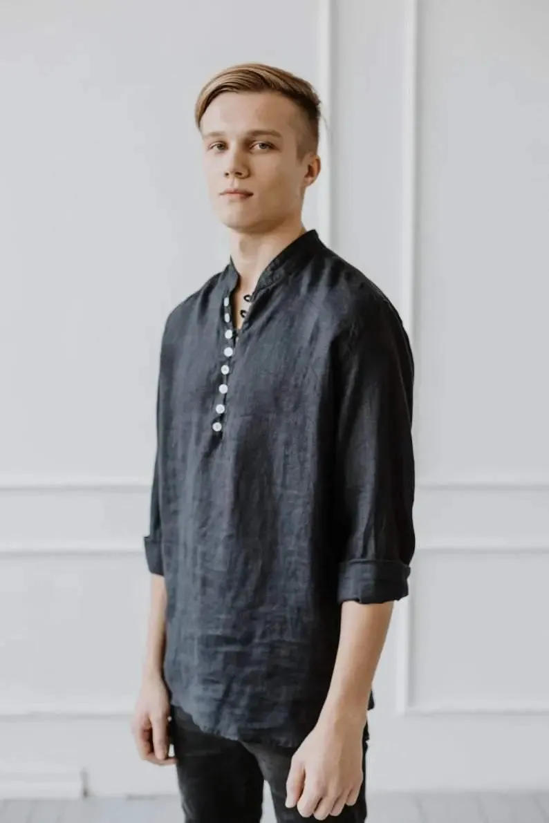 PRE-ORDER Oriental Linen Shirt