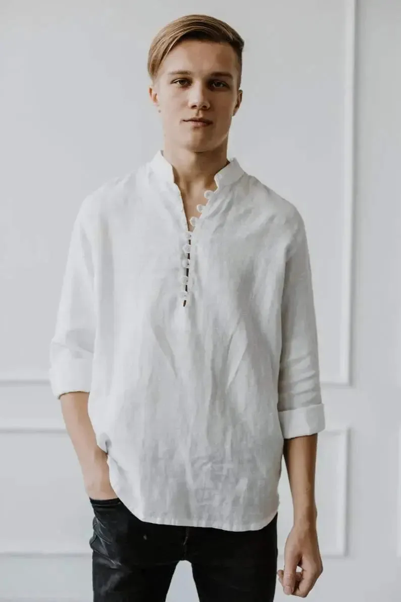 PRE-ORDER Oriental Linen Shirt