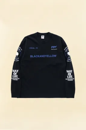 Rats Two Wheel Long Sleeve - Black / Blue