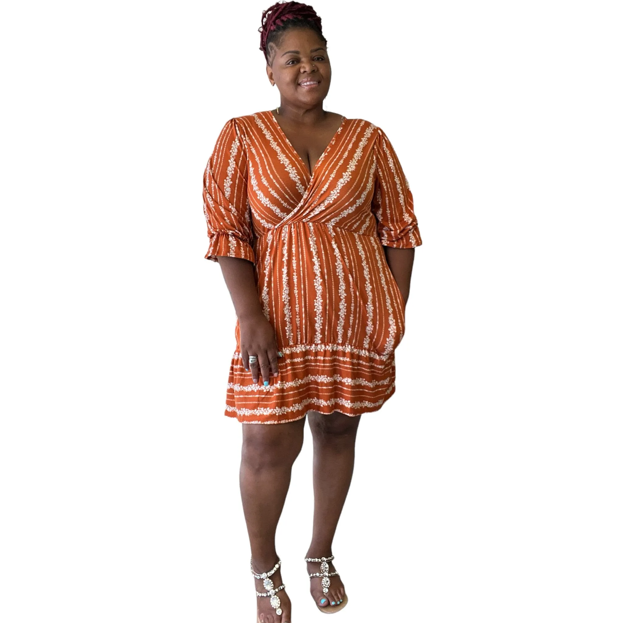 Sassy Plus Size Mini Dress