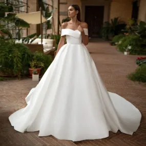 Satin Splendor  Wedding Dress