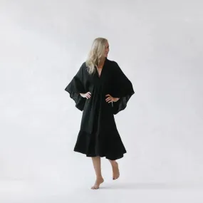 Sea Black Linen Dress by Seaside Tones