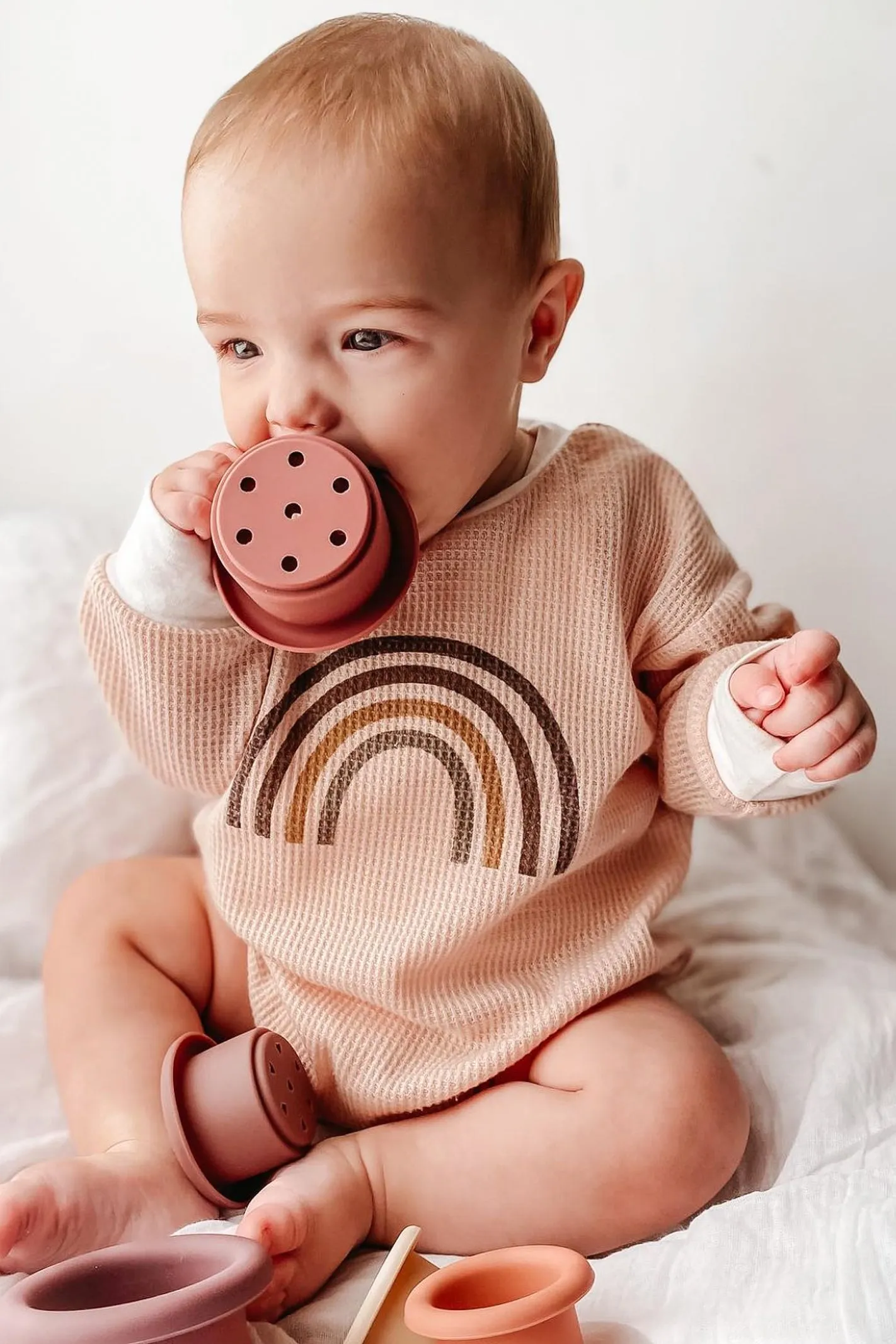 SEVEN PIECE STACKING CUP SET / PINK