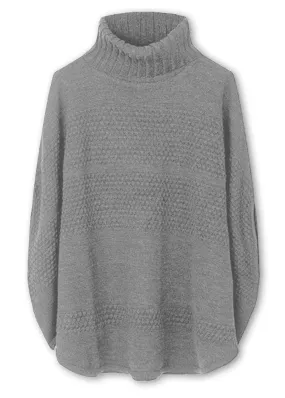 Sibin Linnebjerg Siff Poncho - Sweat Grey