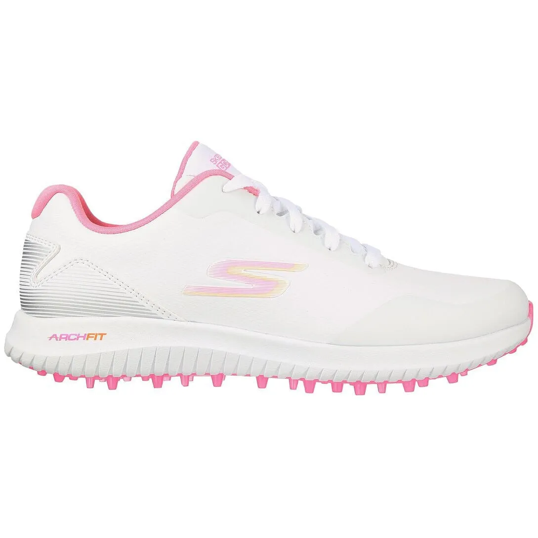 Skechers Chaussures de Golf Femme GoGolf Max 2 Blanc Rose