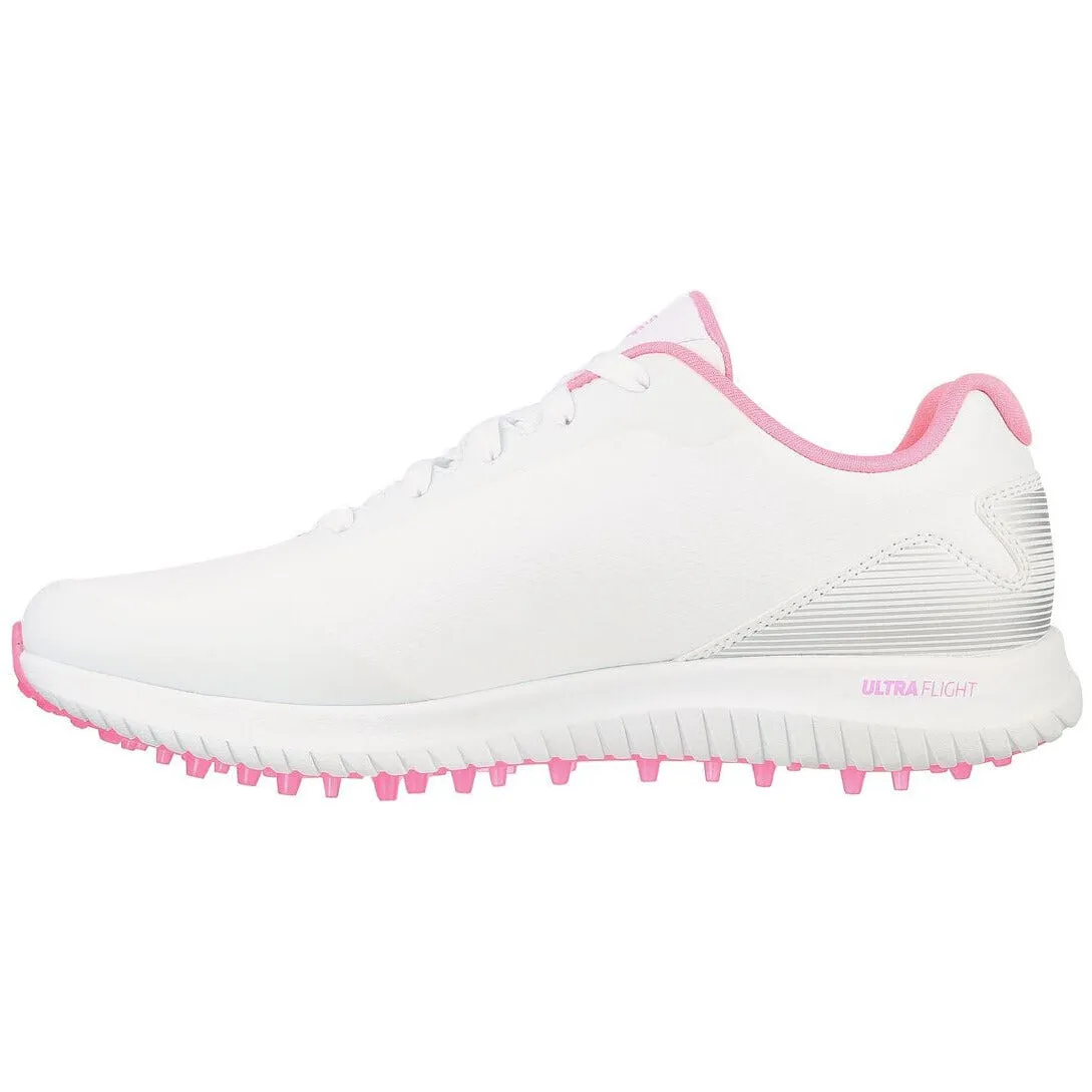 Skechers Chaussures de Golf Femme GoGolf Max 2 Blanc Rose