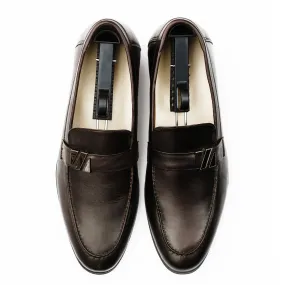 Smart Buckled Loafers-Brown