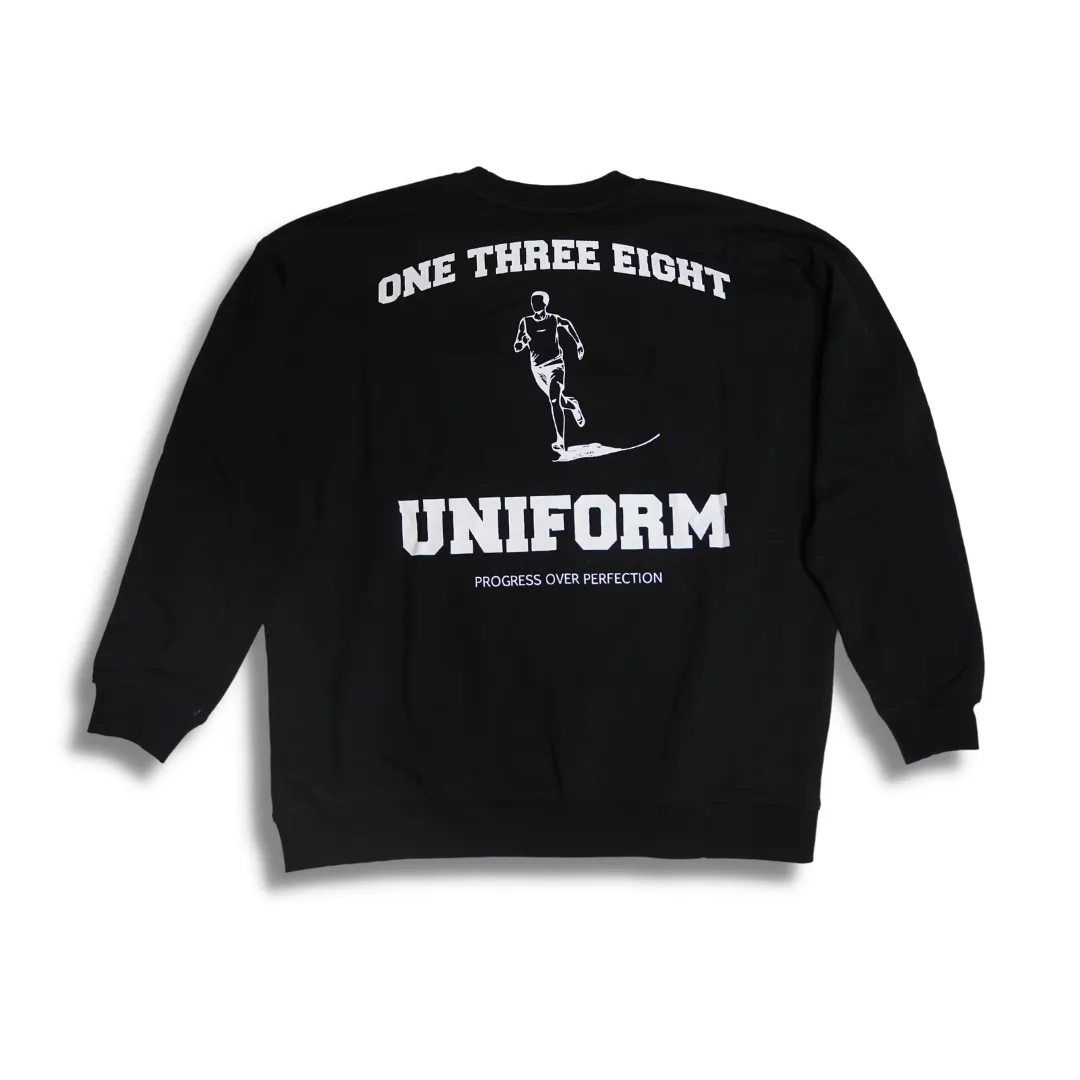 UNIFORM COLLEGE CREW - BLACK