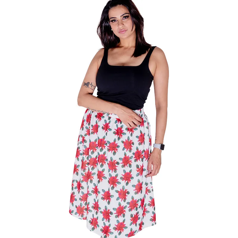 Waratah - Floral Print Skirt