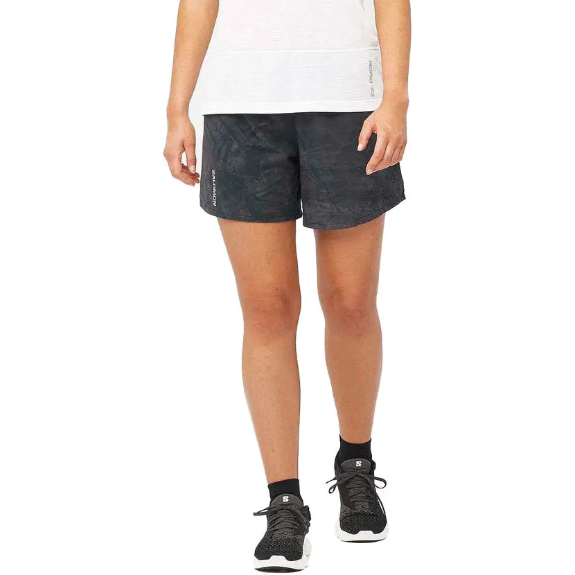 Women's Salomon Shorts CROSS 5" PERISCOPE / AO / DEEP BLACK